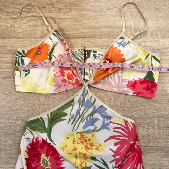 Reformation Poppies Silk Maxi Dress 0 in Fabrizia Floral - Picture 10 of 14